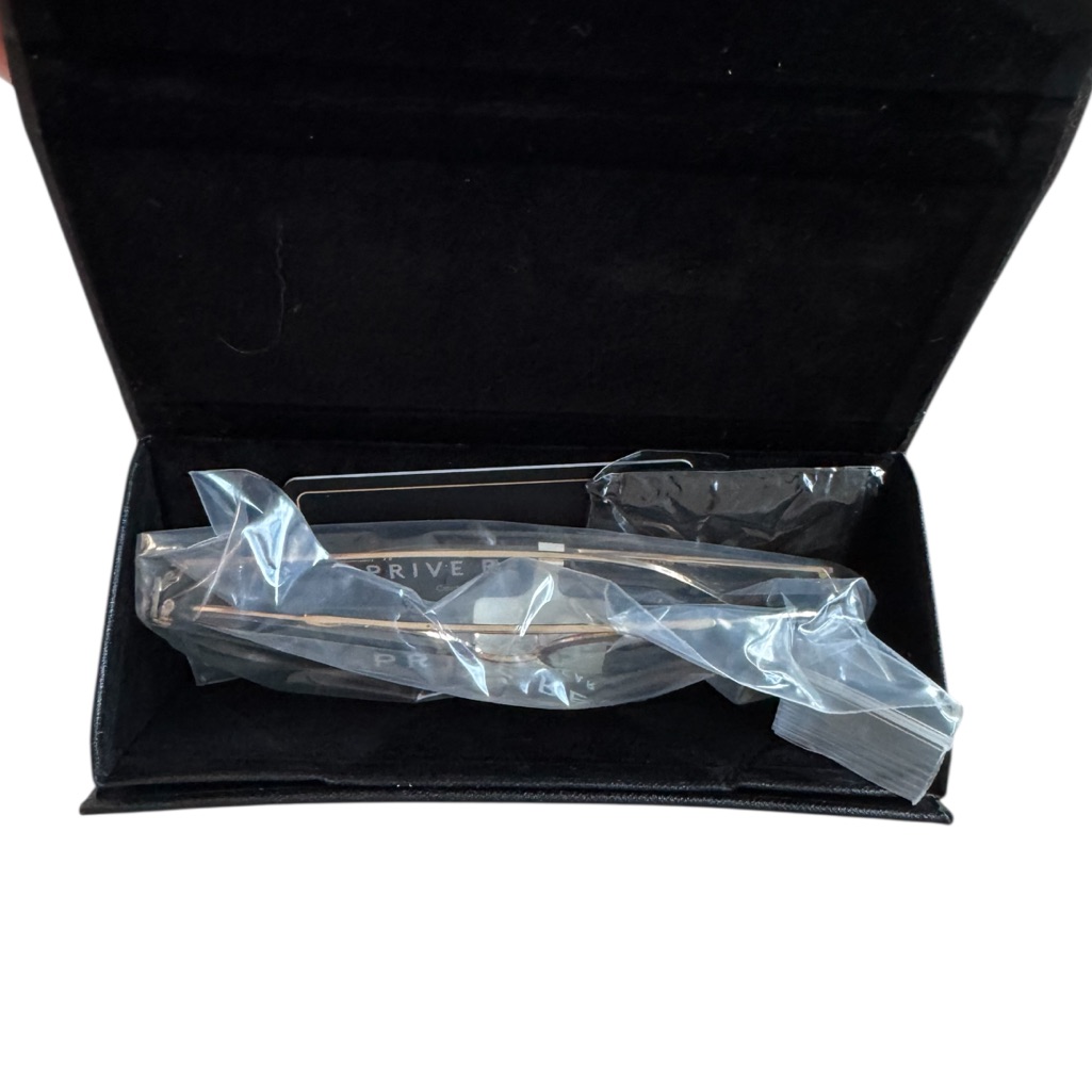Nwt Clear Aviator Glasses With Gold Frame — image 8 of 8